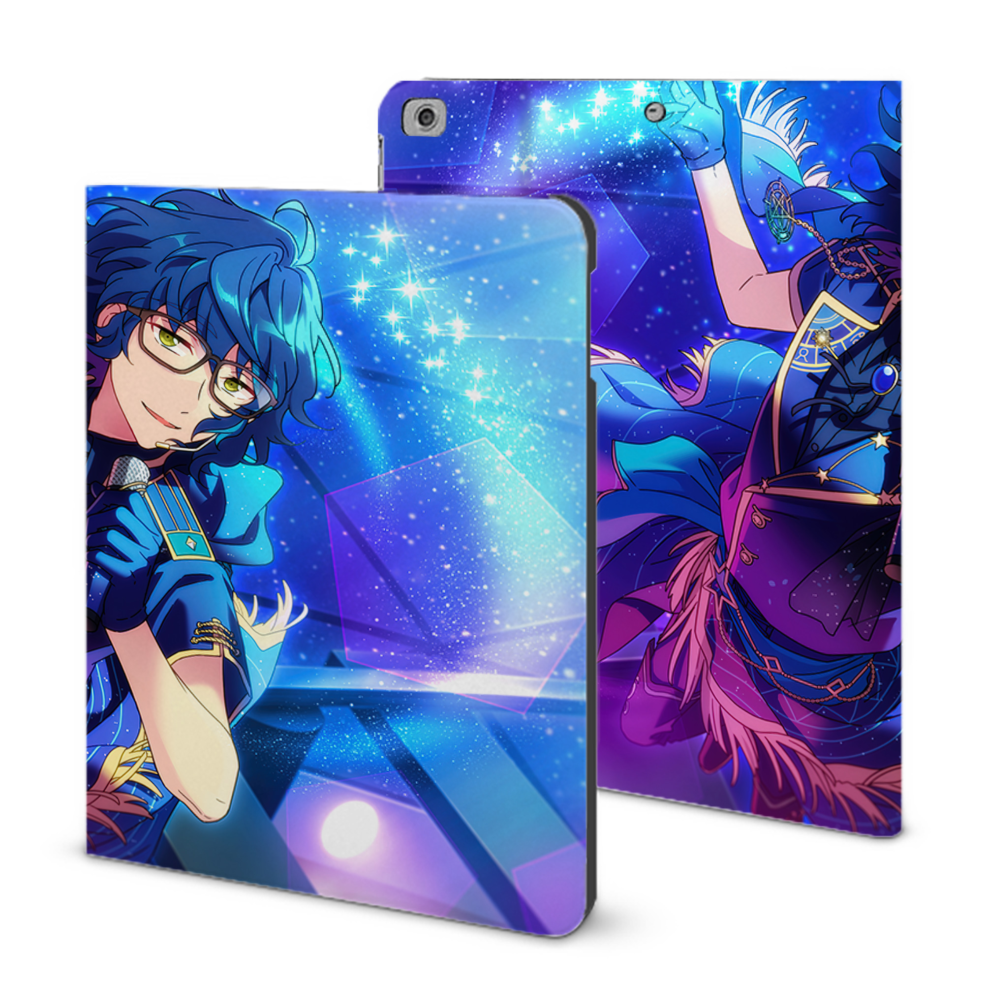 （画像用） あんさんぶるスターズ! Ensemble Stars IPad ケース ブック型 PUレザー TPU 耐衝撃 軽量 薄型 ペン収納なし 全面保護 IPad 各モデル対応